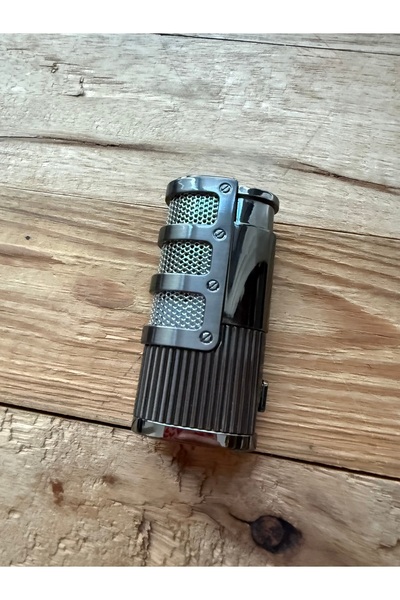 Silvio Monetti Puro çakmağı metal gun rengi üç pürmüzlü silvio monetti marka