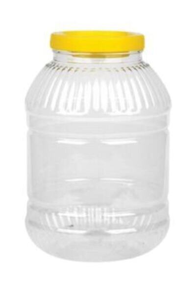 MİLYONCUAVM Plastic Jar Pet Jerry Can Storage Container 5 Liters 1 Piece