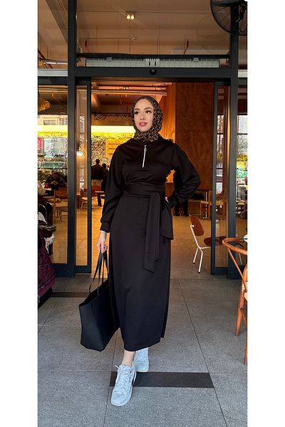 HB MODA COLLECTİON ΦΟΡΕΜΑ ΜΕ ΖΩΝΗ ΜΕ ΦΟΡΕΜΑ