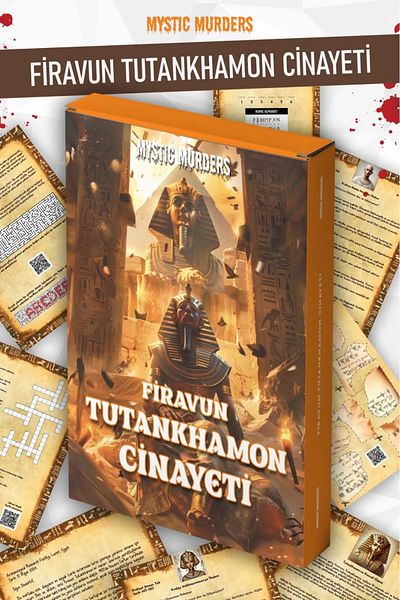 Planet Butik Pharaoh Murder Detective Game-Killer Finding Game-Assassination Solution Game