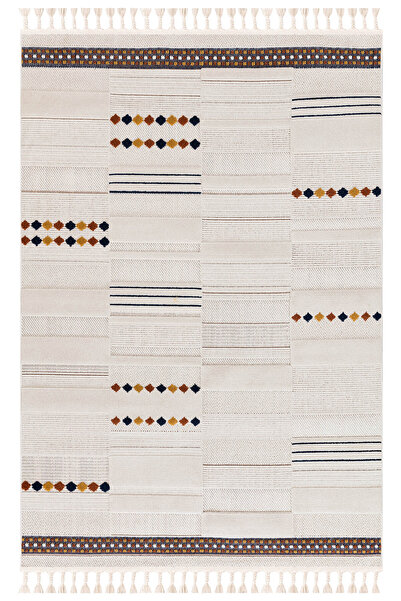 İpek Duru Halı Pien 1751A Dekoratif Saçaklı Halı