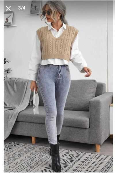 LİBASSİNİ Libassini Hair Braided Crop Jumpers