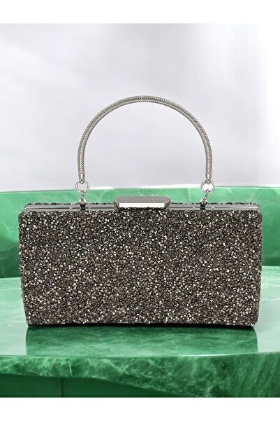 Gloriys Ayakkabı & Çanta 099 Платинова сумочка з камінням