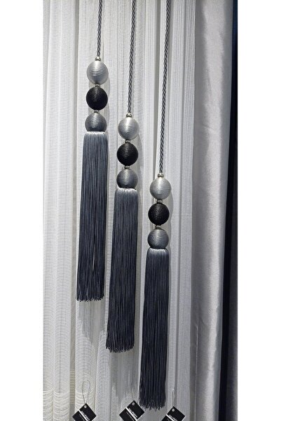 serART Lampă suspendată cu perdea de fundal romantică antracit - set de 3