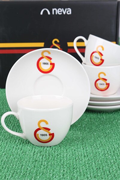 Galatasaray DEKOMUS İLE LİSANSLI GALATASARAY 6 KİŞİLİK 12 PARÇA PORSELEN ÇAY ...