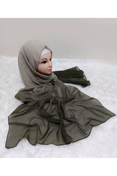 istanbul prensesleri New Shape Gradient Patterned Chiffon Shawl - Non-Slip