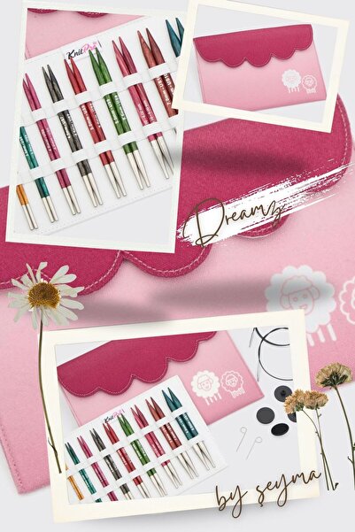 BALIM ÖRGÜ EVİ KnitPro Dreamz Delüx 10 cm/ 5" (Kısa) Değiştirilebilir Misinal...