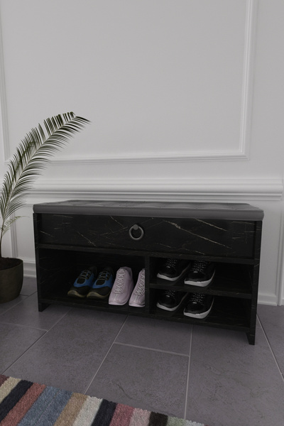 moka park avm Çilek Çok Amaçlı Döşemeli Kapaklı Ayakkabılık 91x35x50 cm Giriş...