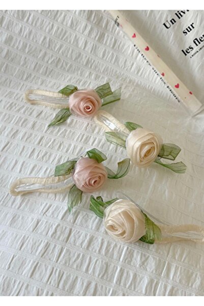 Rachel Pink, Rose Detailed, Knob Buckle - 11 cm