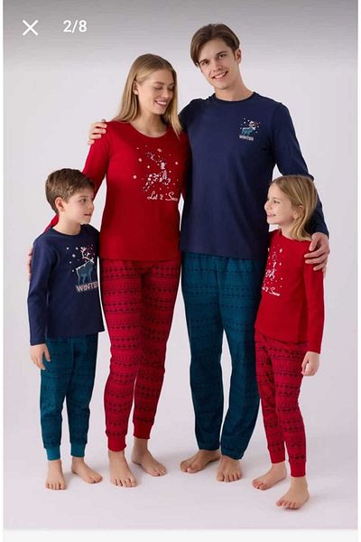 Arnetta Mother Daughter Christmas Combination Pajamas - 100% Cotton, Different Prices