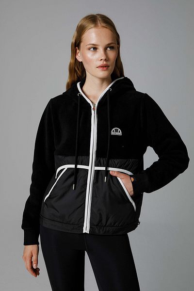 Ellesse Яке с мека текстура и лого с качулка - стандартна кройка EF188