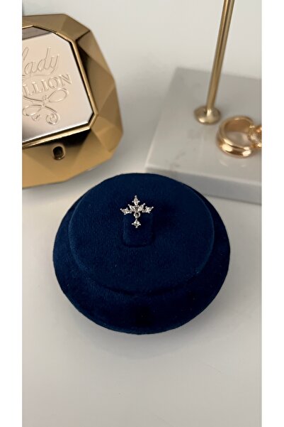 SU PERİSİ TAKI BİJUTERİ Çelik Gümüş Tek Taşlı Lotus Model Piercing ( TRAGUS)