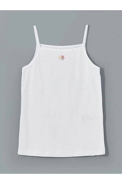 LC Waikiki Lcw Kids White Square Neck Girls' Undershirt Set of 2