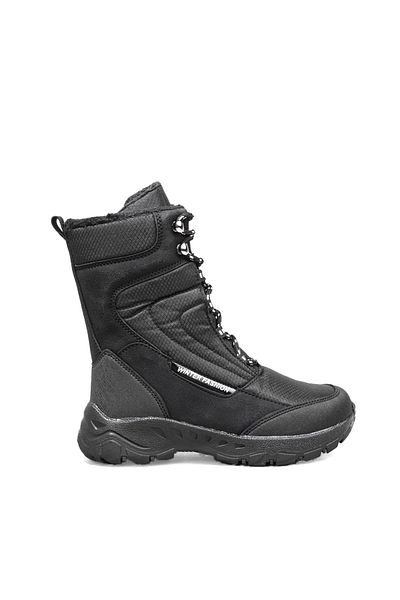 Onlo Ayakkabı Onlo Shoes TW.9280 Μαύρες γούνινες γυναικείες μπότες χιονιού