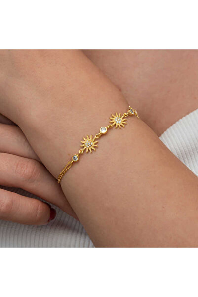 robotrend Silver Gold Sun Women's Bracelet