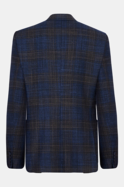 Edwards Erkek Kahverengi Delfino Yün İpek Kaşmir Karışımlı Ceket