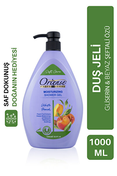 ORİENSE 1000ml Nemlendirici Etkili Duş Jeli Beyaz Şeftali