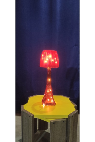 Hobby Eiffel Tower Glass Bottle Lampshade, Lighting Fairy Led Night Light