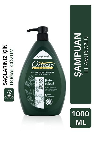 ORİENSE Natural 1000ml Herbal Shampoo Linden Extract