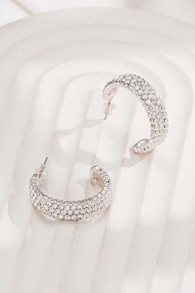 MRK نصف خاتم خمر الأقراط حجر الزركون المرأة