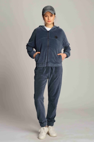 Ruck & Maul Kadın Örme Pantolon 22095 166 - 166 Navy Blue