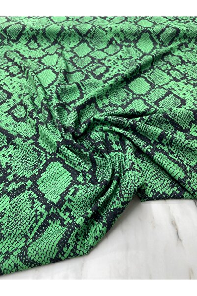 ipekkumaş Green Python Pattern Dress Shirt Crepe Fabric Our Product Is Sold i...