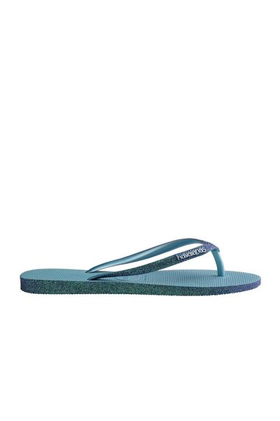 Havaianas Slim Sparkle II Women's Slippers - Sea Blue
