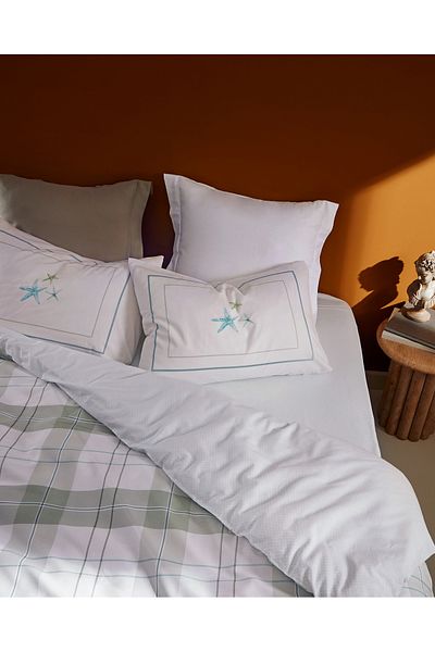 Madame Coco Musette Double 100% Cotton Ranforce Printed Duvet Cover Set - Khaki