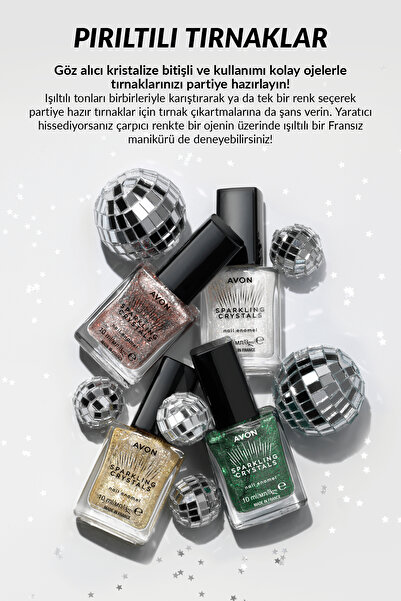 AVON Ultra Colour Sparkling Crystals Oje - Festive Gold