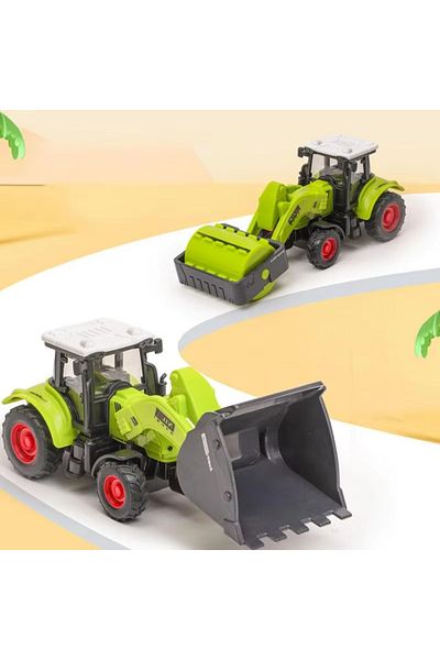Farbu طقم جرار مكون من 3 قطع 706-24، طقم ألعاب مركبات وآلات زراعية مغرفة 706-24