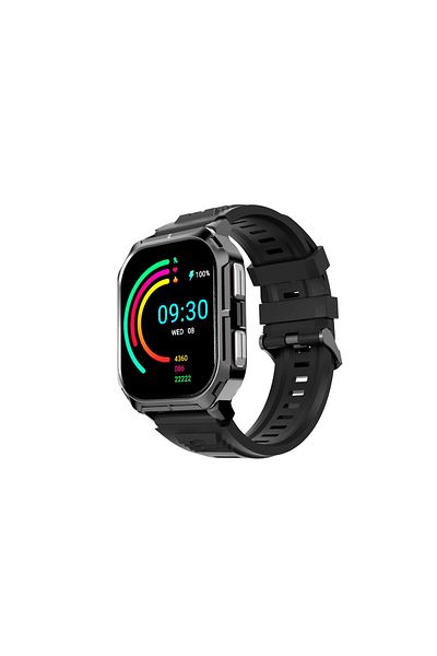 HiFuture Ultra3 Bt 5.2 Ip68 Waterproof 2.01 Inch Aod Blood Oxygen Tracking Smart Watch 52mm Black
