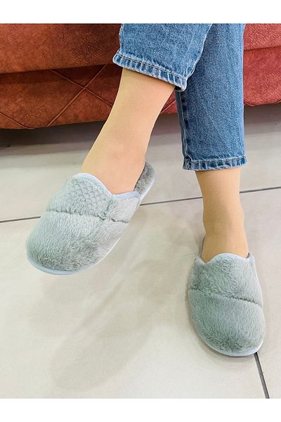 GEZER Plush Non-Slip Sole Winter Home Slippers