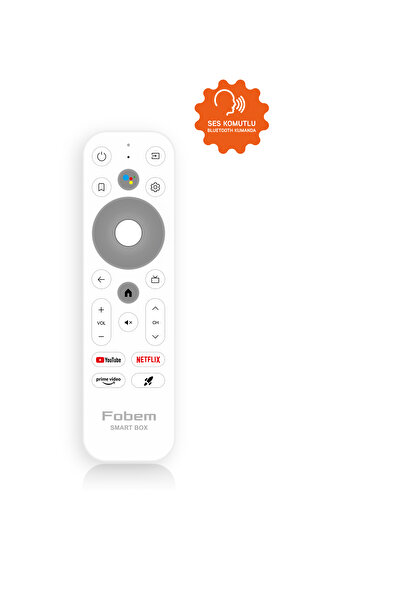 FOBEM Vision Flex 6K Android TV Box Medya Oynatıcı - Ses Komutlu Wi-Fi 4 Gb Ram 32 GB Hafıza