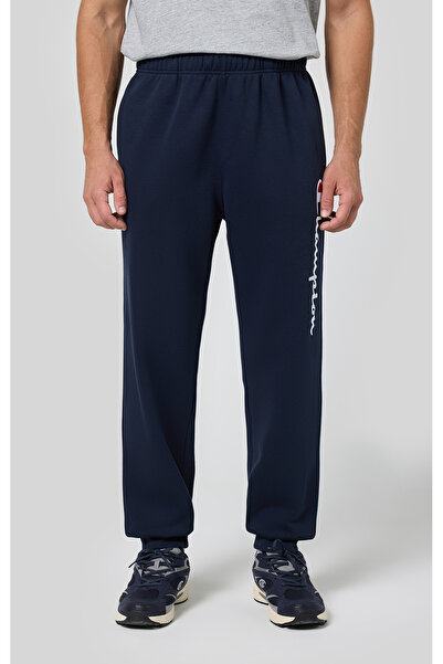 Champion Script Shop Rib Cuff Pants Lacivert Erkek Eşofman Altı-220293-BS501