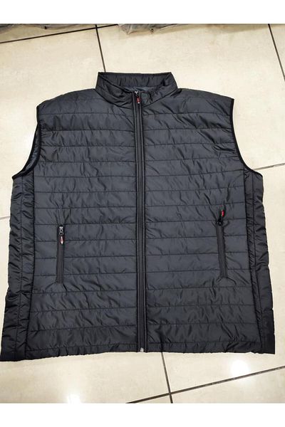 Sanalbolluk Oversize Fabric Vest Black Color