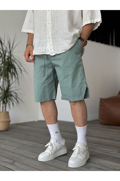 BYBASICMAN Petrol Blue Parachute Thin Shorts C-5246