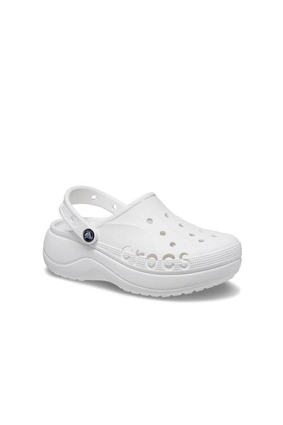 Crocs شبشب نسائي من Baya Platform Clog - أبيض