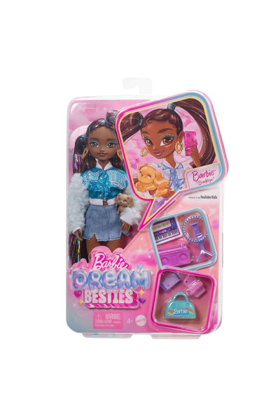 Barbie Dream Besties™ Barbie 'Brooklyn' bebek ve aksesuarları Barbie Rüya Arkadaşlar Brooklyn HYC22