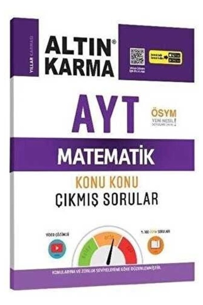 Altın Karma Yayınları Altın Karma AYT Matematik Konu Konu Çıkmış Sorular