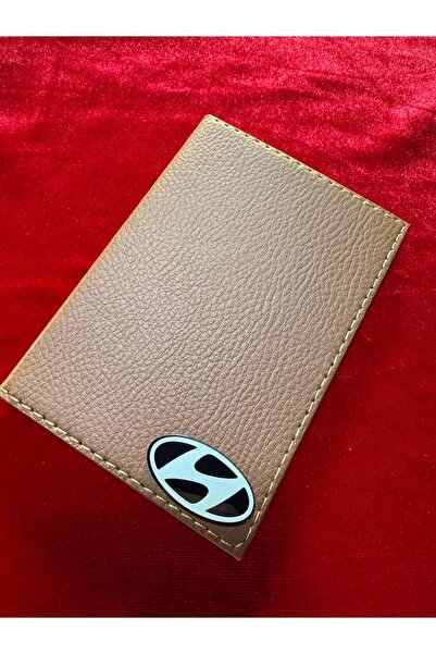 ATTA PAZARLAMA حامل ترخيص من الجلد البني من زجاج شبكي منقوش، حافظة ترخيص، محف...