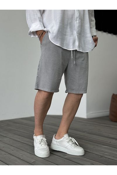 BYBASICMAN Gray Wash Basic Shorts Df-2041