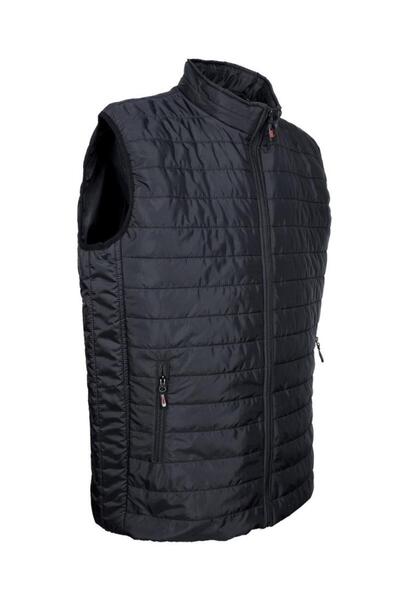 Sanalbolluk Oversize Fabric Vest Black Color