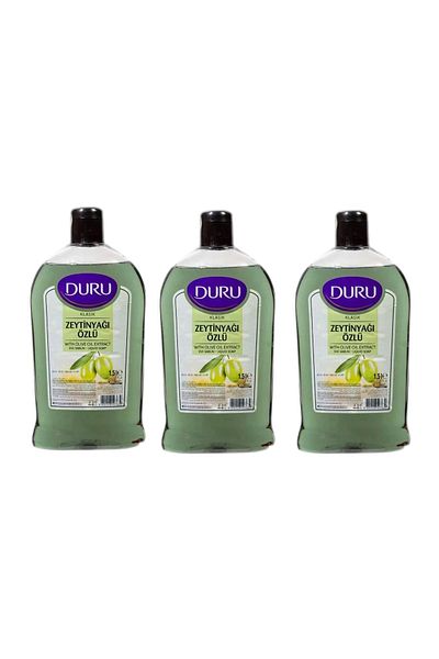 Duru Natural Olive Olive Oil Liquid Soap 1.5Lt 3 Pieces