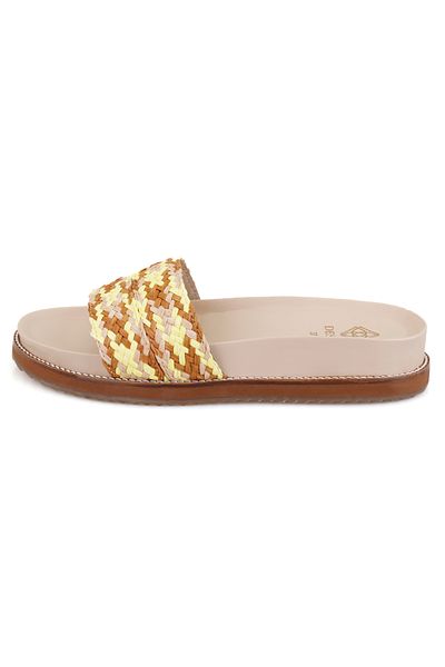 Desa Women's Multicolored Straw Slippers