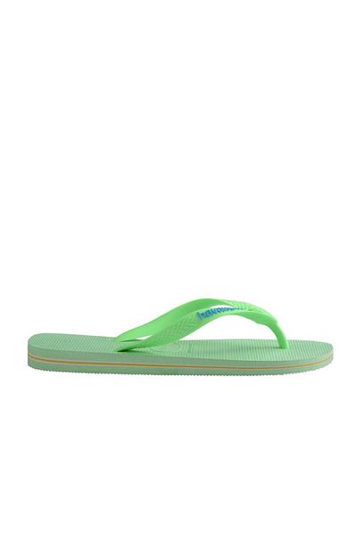 Havaianas Brasil Logo Slippers Green