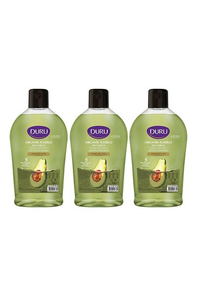 Duru Avocado Liquid Soap with Organic Content 1500 ml 3 Pieces