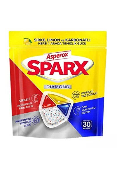 ASPEROX Sparx Bulaşık Makinesi Detarjanı - 30 Kapsül