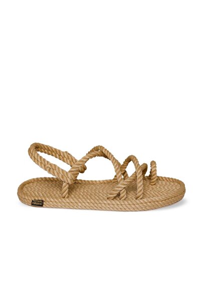Nomadic Republic Beige Women's Rope Sandals - Ibiza Rubber Sole