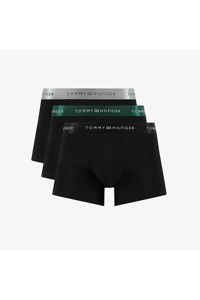 Tommy Hilfiger Tommy Hilfiger Black Solid Men Pack of 3 Trunk