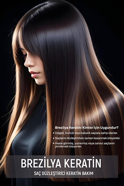 Biocure Kalıcı Saç Düzleştirici Brezilya Keratin Saç Bakımı Brezilya Fönü Kokusuz Dumansız